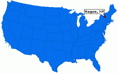 Hague, NY locator map
